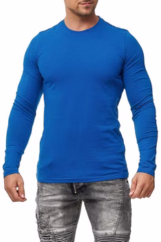 Herren 5er Pack Langarmshirts 100% Baumwolle Pineta  S