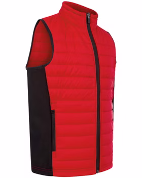 Jungen wattierte Steppweste mit Softshelleinsätzen Subway Kids