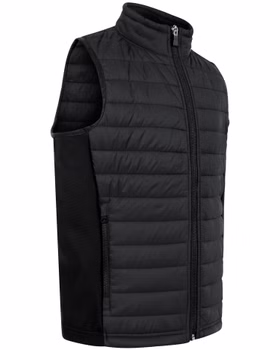 Jungen wattierte Steppweste mit Softshelleinsätzen Subway Kids