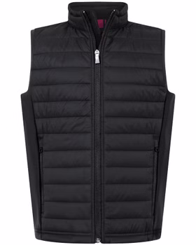 Jungen wattierte Steppweste mit Softshelleinsätzen Subway Kids