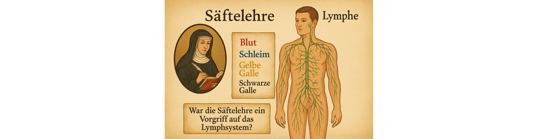Hildegard-Medizin und Lymphe: War die 4 Säfte Lehre ein Vorgriff auf das Lymphsystem?