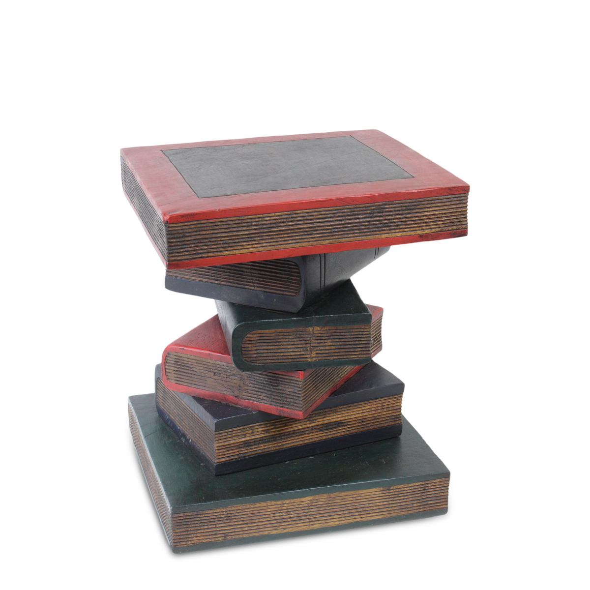 Bücherhocker Hocker Buch Nachttisch Beistelltisch Podest Bücher-Stapel