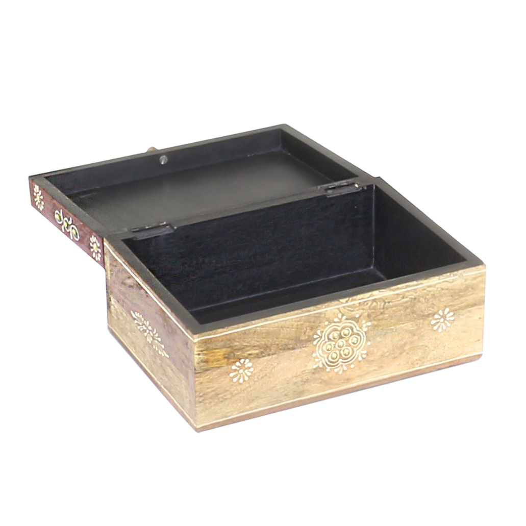 Truhe Holzbox Holzkiste Holztruhe Schatzkiste Schmuckkiste 25cm TUG-005