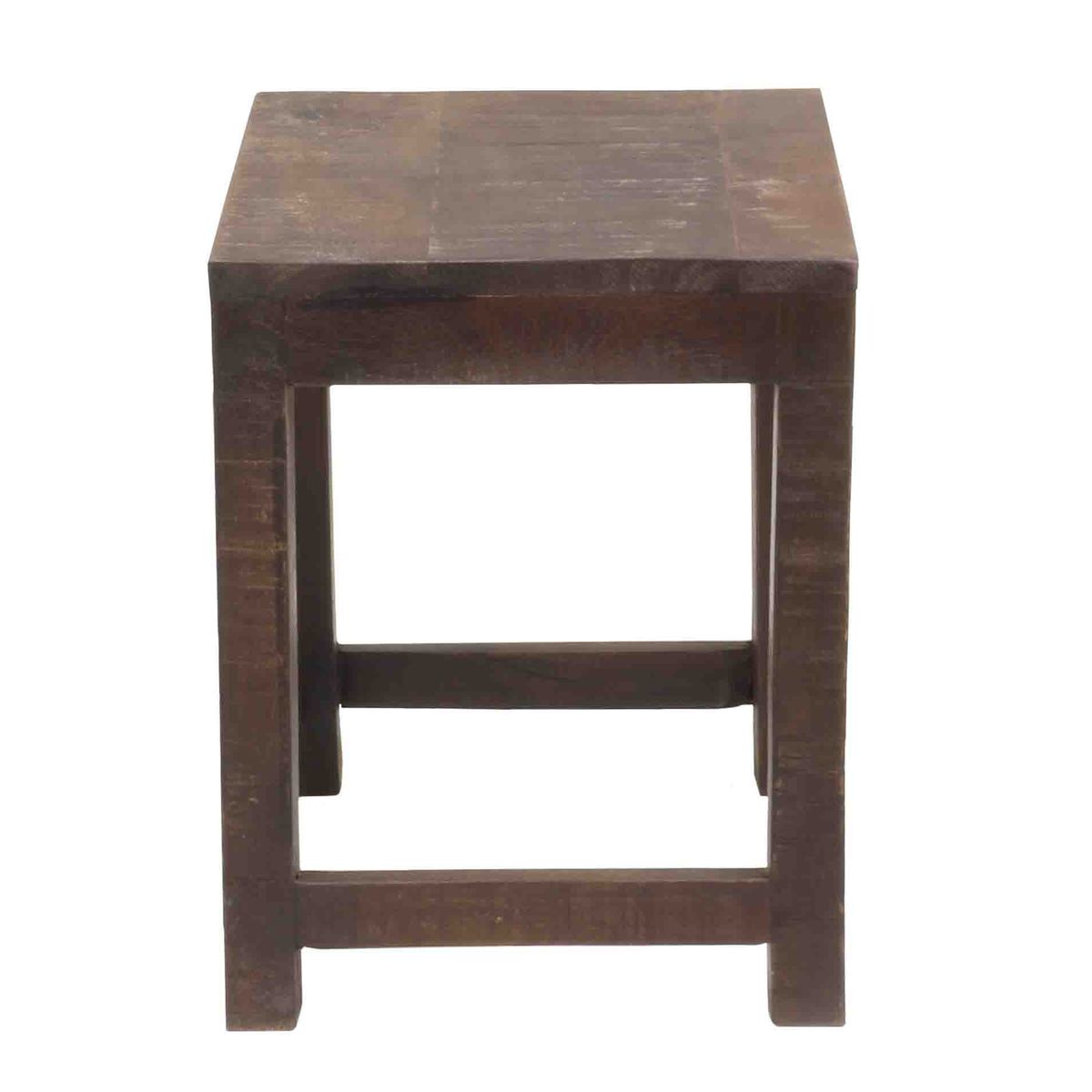 Indischer Beistelltisch Tisch Tischchen Nachttisch Hocker Asien Natur