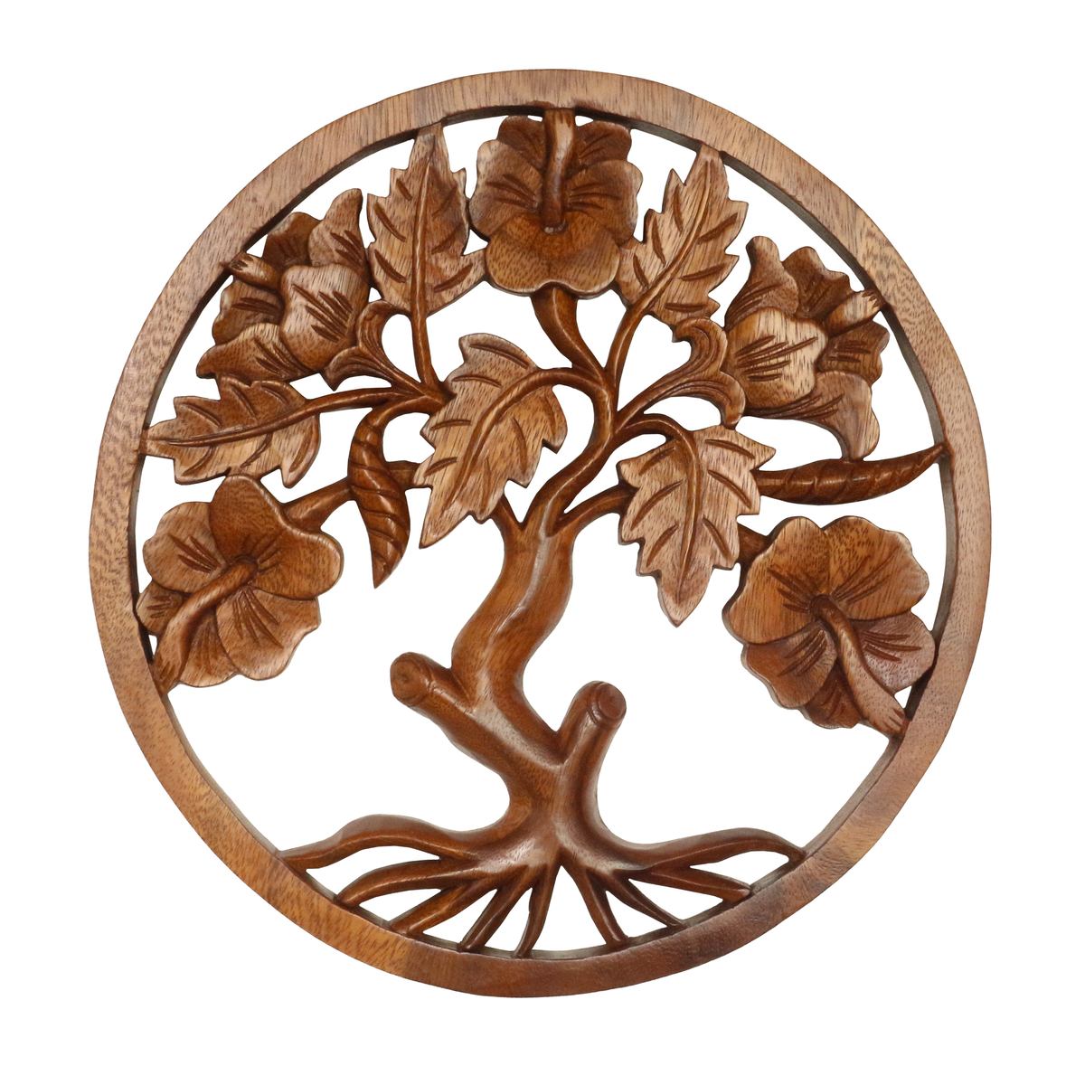 Lebensbaum Wandbild Wanddeko Mandala Zeichen Wandrelief Symbol