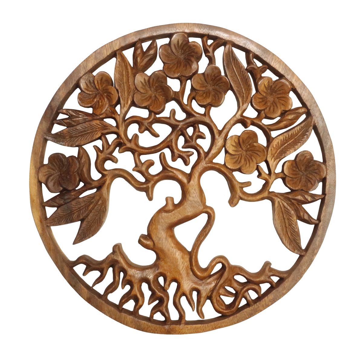 Lebensbaum Wandbild Wanddeko Mandala Zeichen Wandrelief Symbol