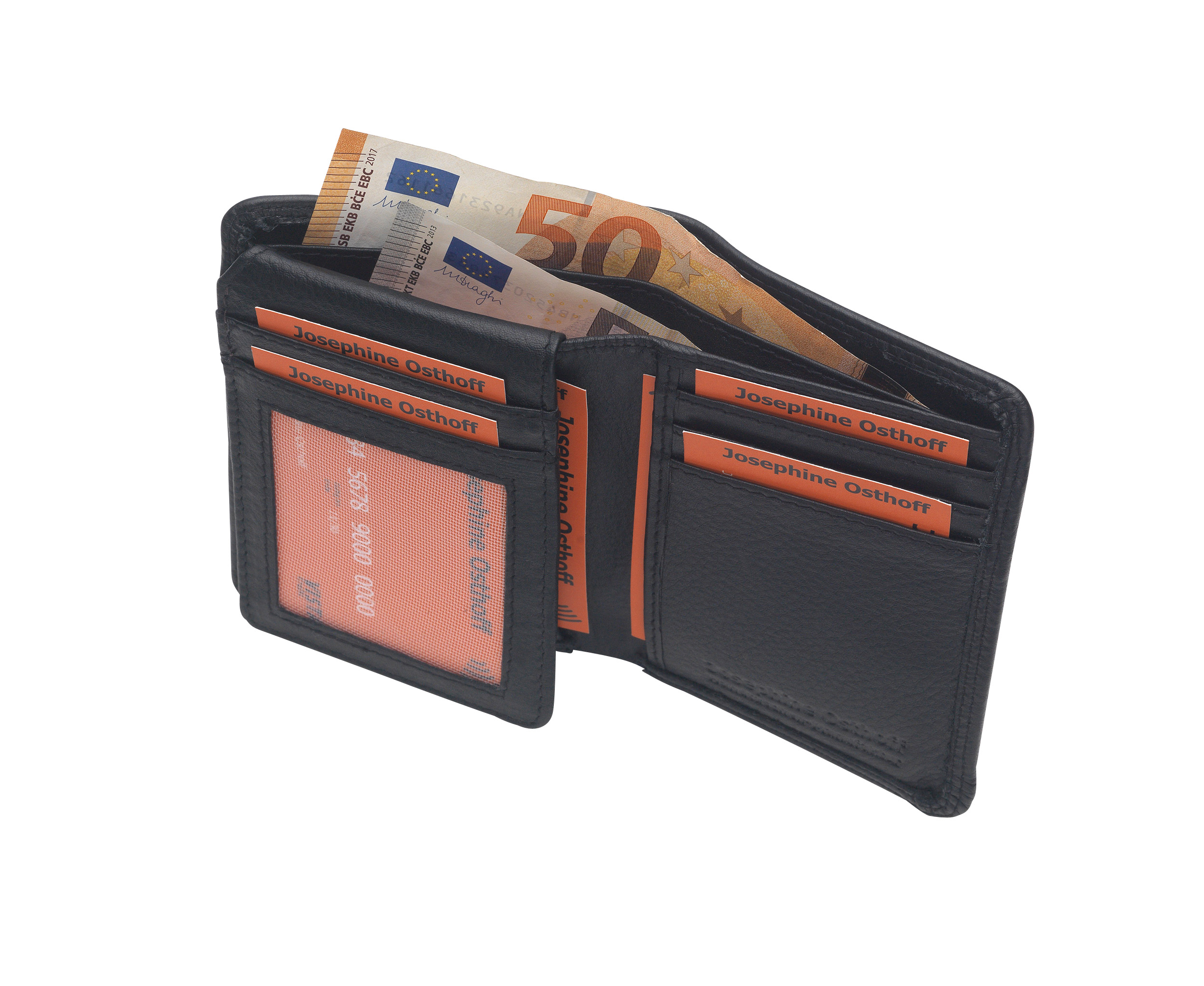 Kreditkartenetui mit RFID-Schutz aus echtem Leder