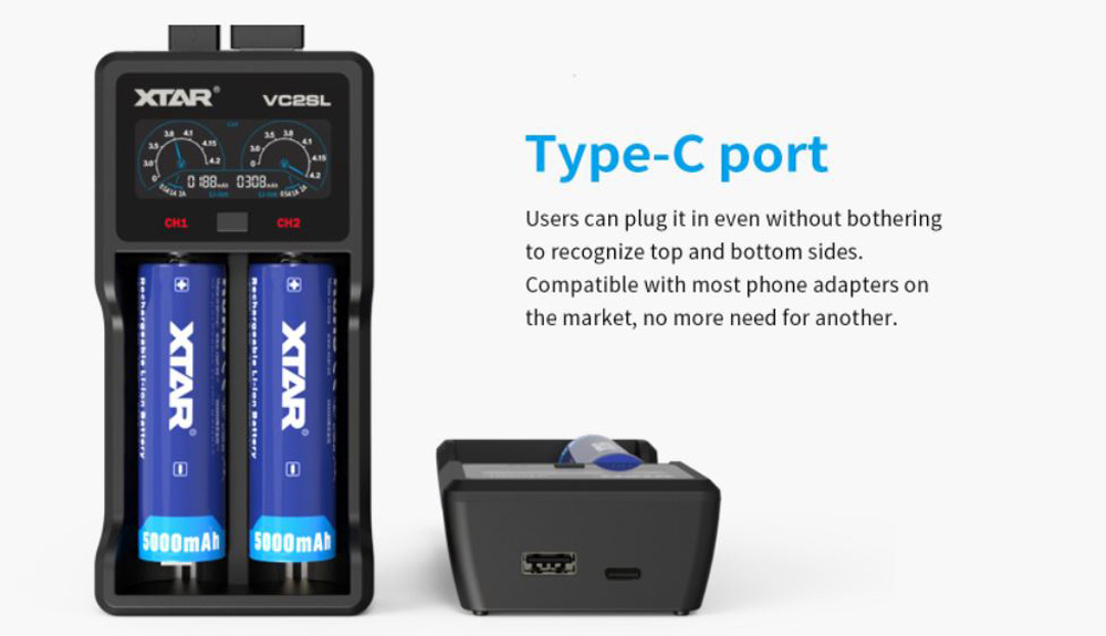 Xtar Ladeger T Vc Sl Usb Lcd F R Li Ion Akkus Jetzt Online Bestellen