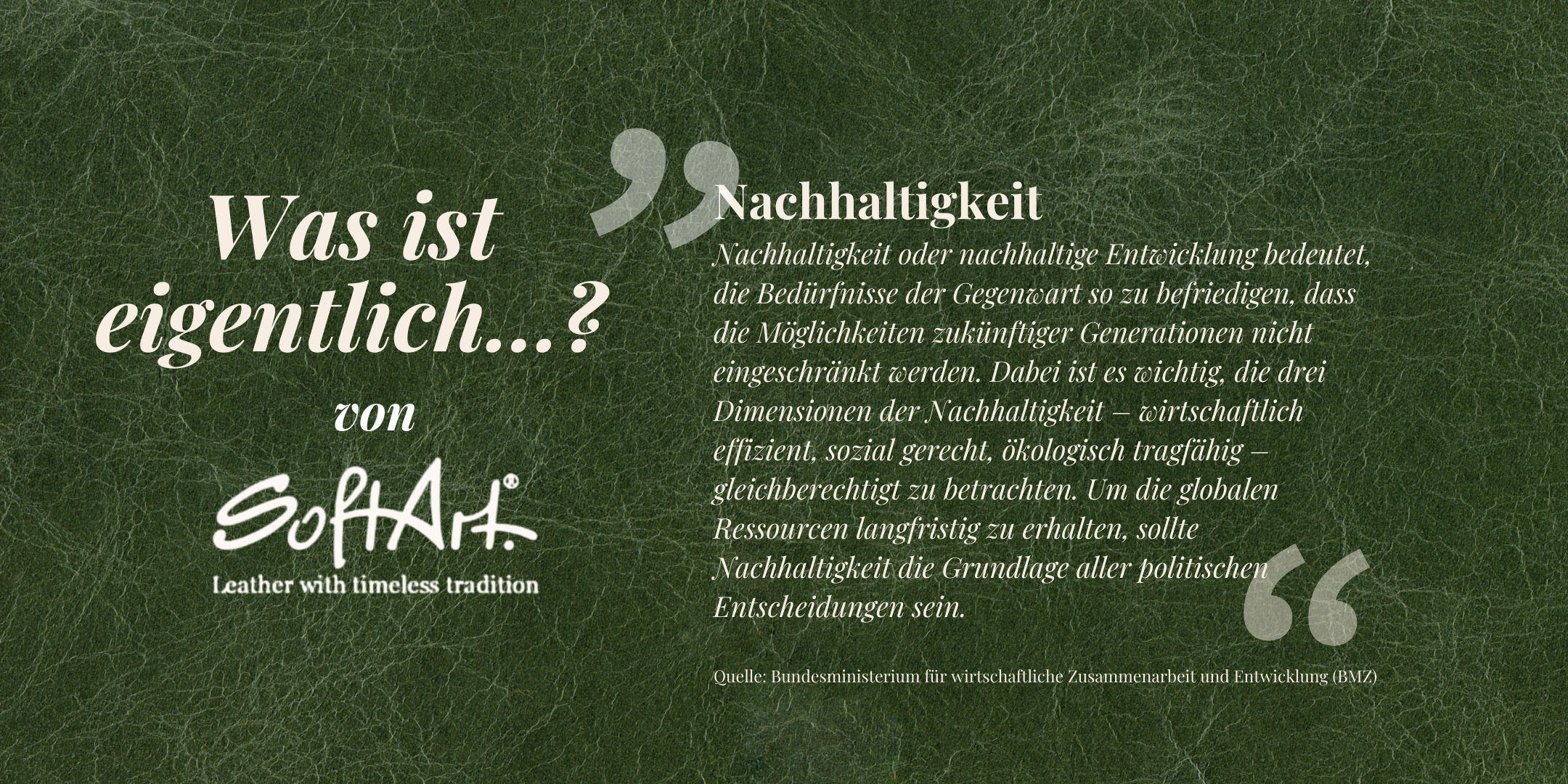 Nachhaltigkeit bei der Lederherstellung