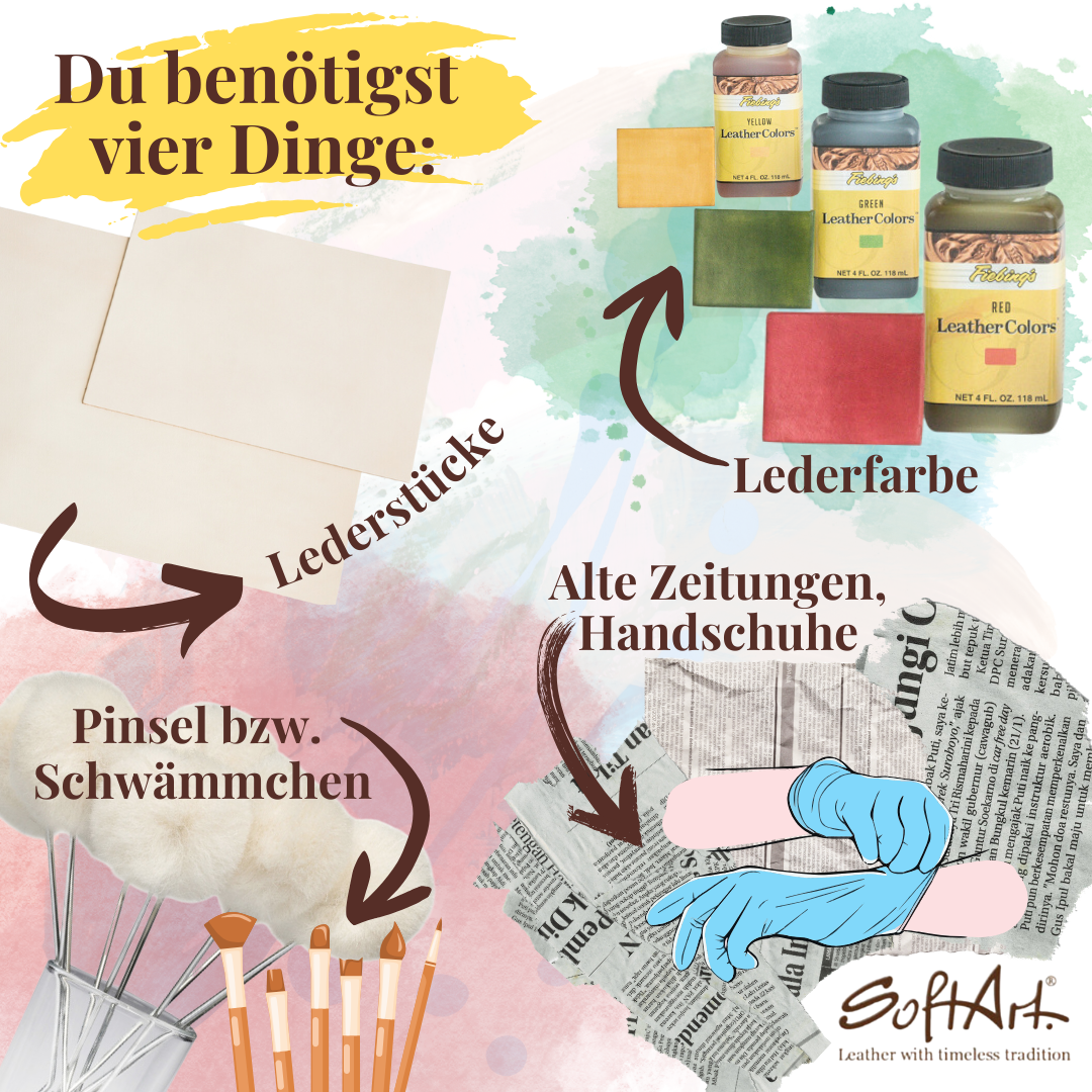 Blankleder färben DIY - ist ganz einfach
