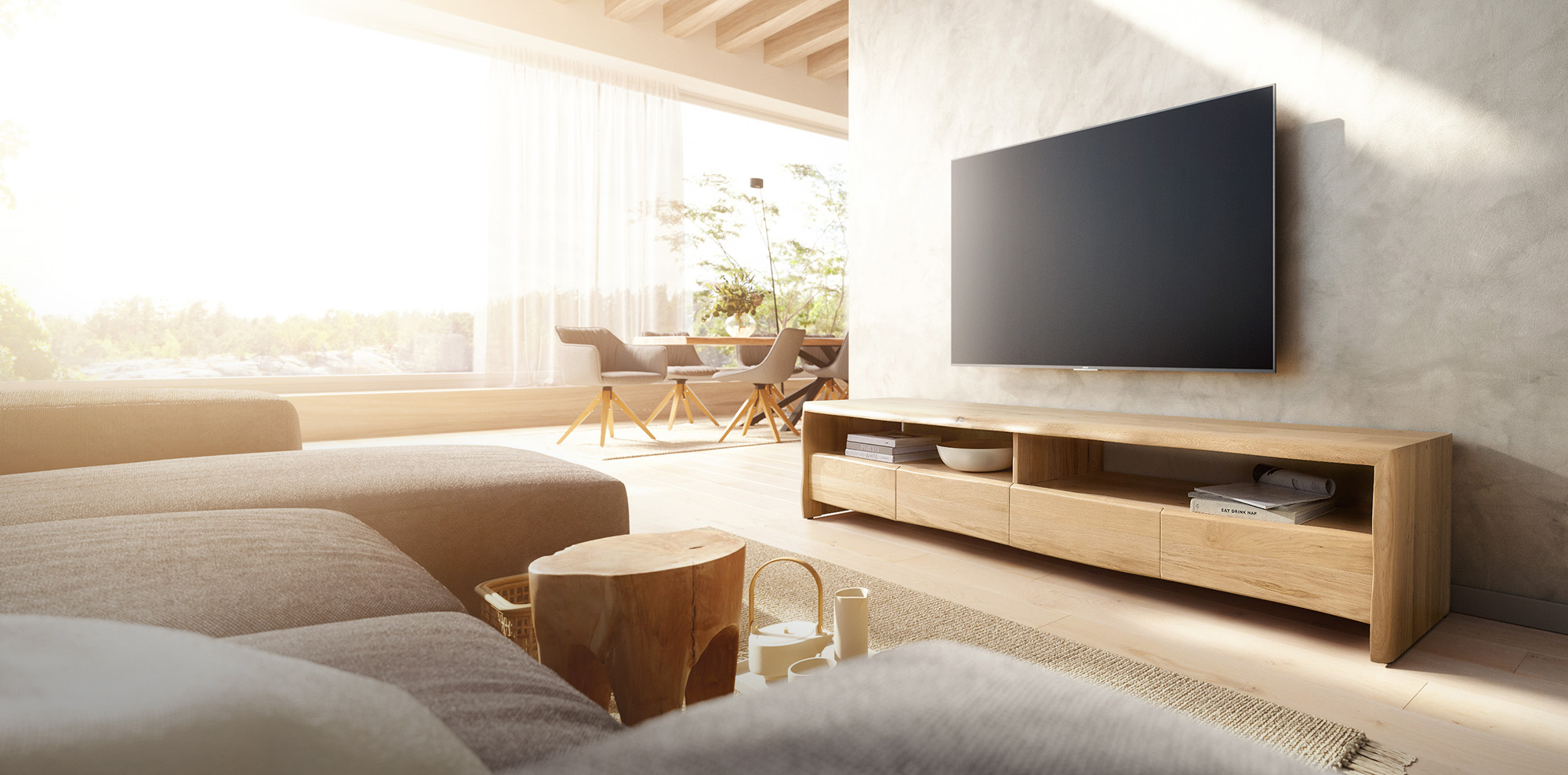 Meubelserie Live Edge Eiken
