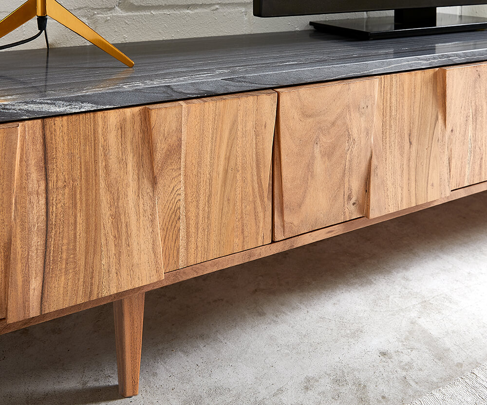 Shia Sideboard in Akazie Natur frontale Ansicht