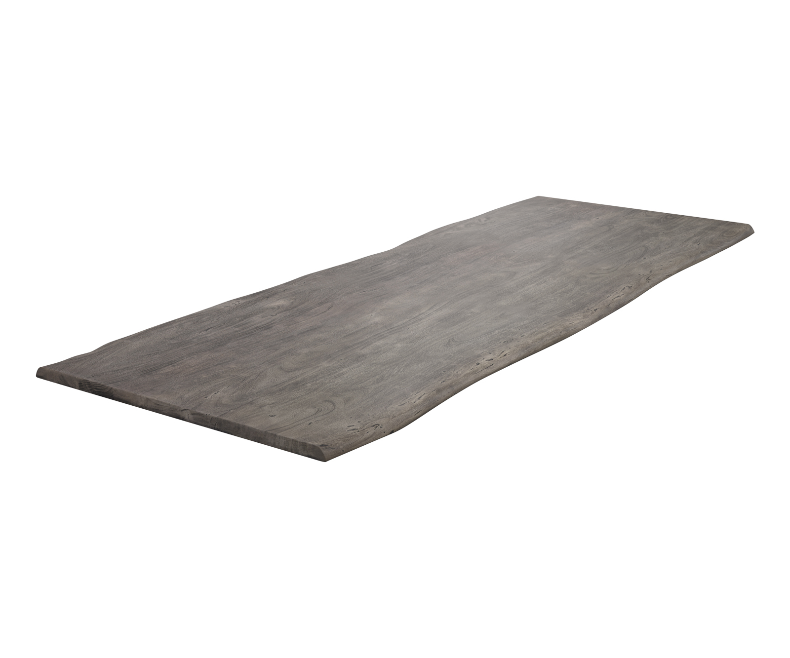 Plateau-de-table-à-manger Edge 260x100cm acacia platine Live-Edge