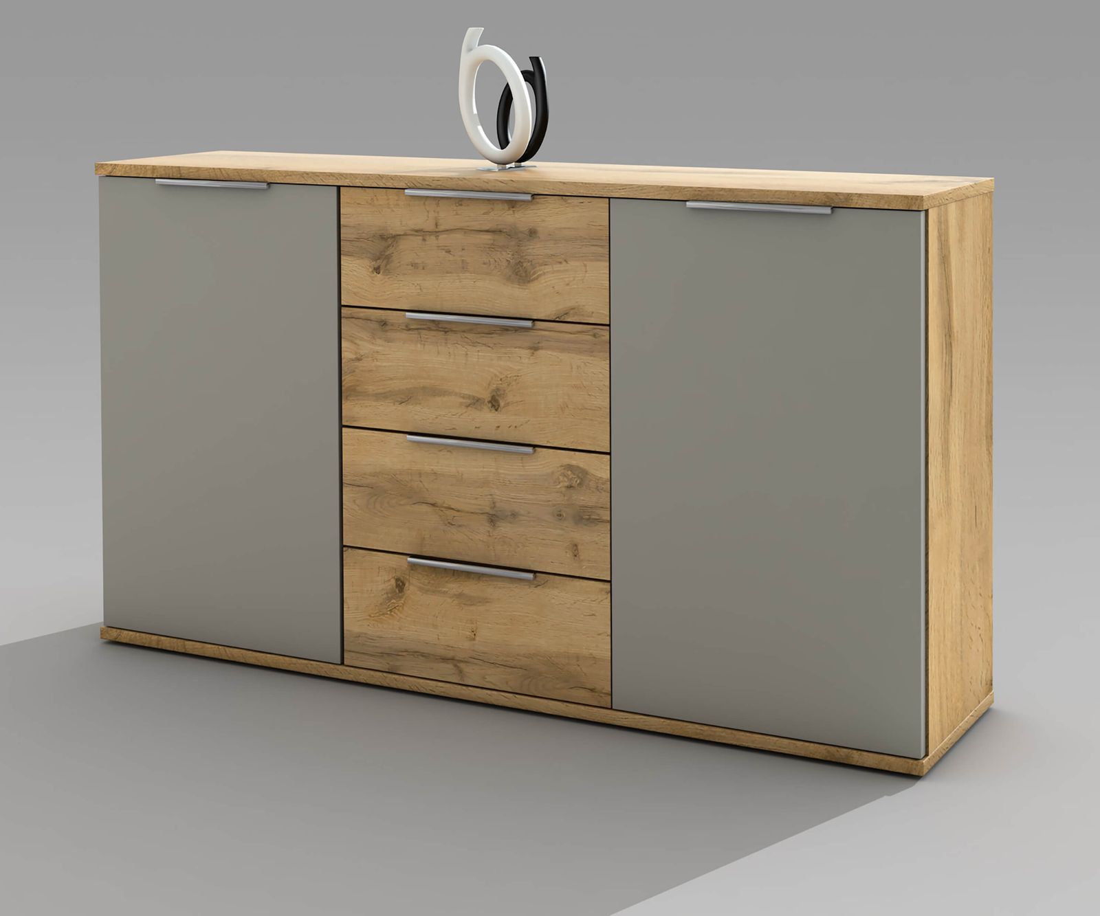 Eiche Grau Sideboards Online Kaufen Möbel Suchmaschine Delife Sideboard Ciceron 150 Cm Grau Wildeiche Dekor 2 Türen Sideboards