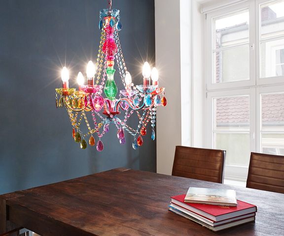 Hängeleuchte Gypsy 55 cm Starlight-Multi-Rainbow Bunt Bild 1