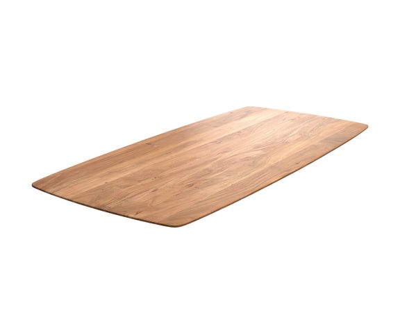 DELIFE Eettafelblad Edge Boot 200x100 cm acacia natuur Zwitserse rand