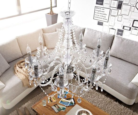 Kronleuchter Karat 73 cm Transparent 9-armig Bild 1