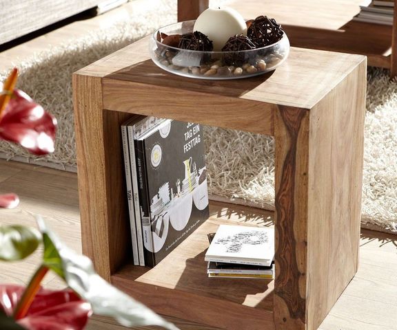 Raumteiler Yoga 45x32 Sheesham Natur by Wolf Möbel Bild 1