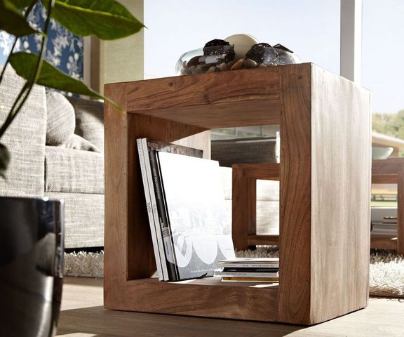 Raumteiler Guru 45x32 cm Akazie Stone by Wolf Möbel Bild 1