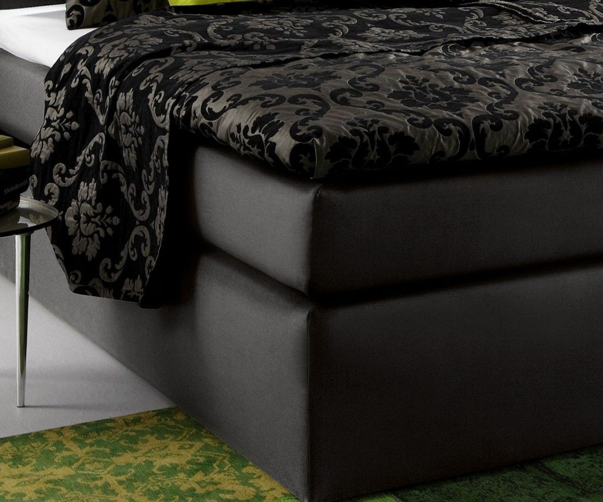 boxspringbett schwarz 180x200, bett alan schwarz 180x200 mit matratze und topper boxspringbett, Design ideen