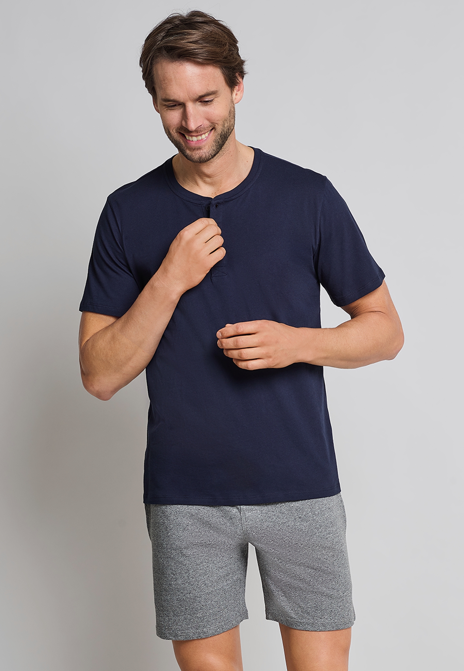 Knopfleiste und Shirt - von Huesmann 1/2A Mode Herzen im He Onlineshop Wäsche Ochtrup | -