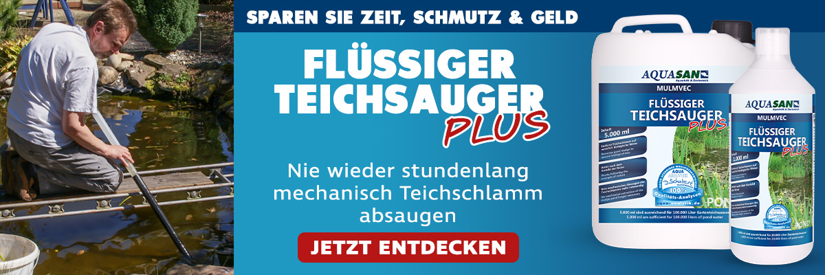     AQUASAN Mulmvec Flüssiger Teichsauger PLUS