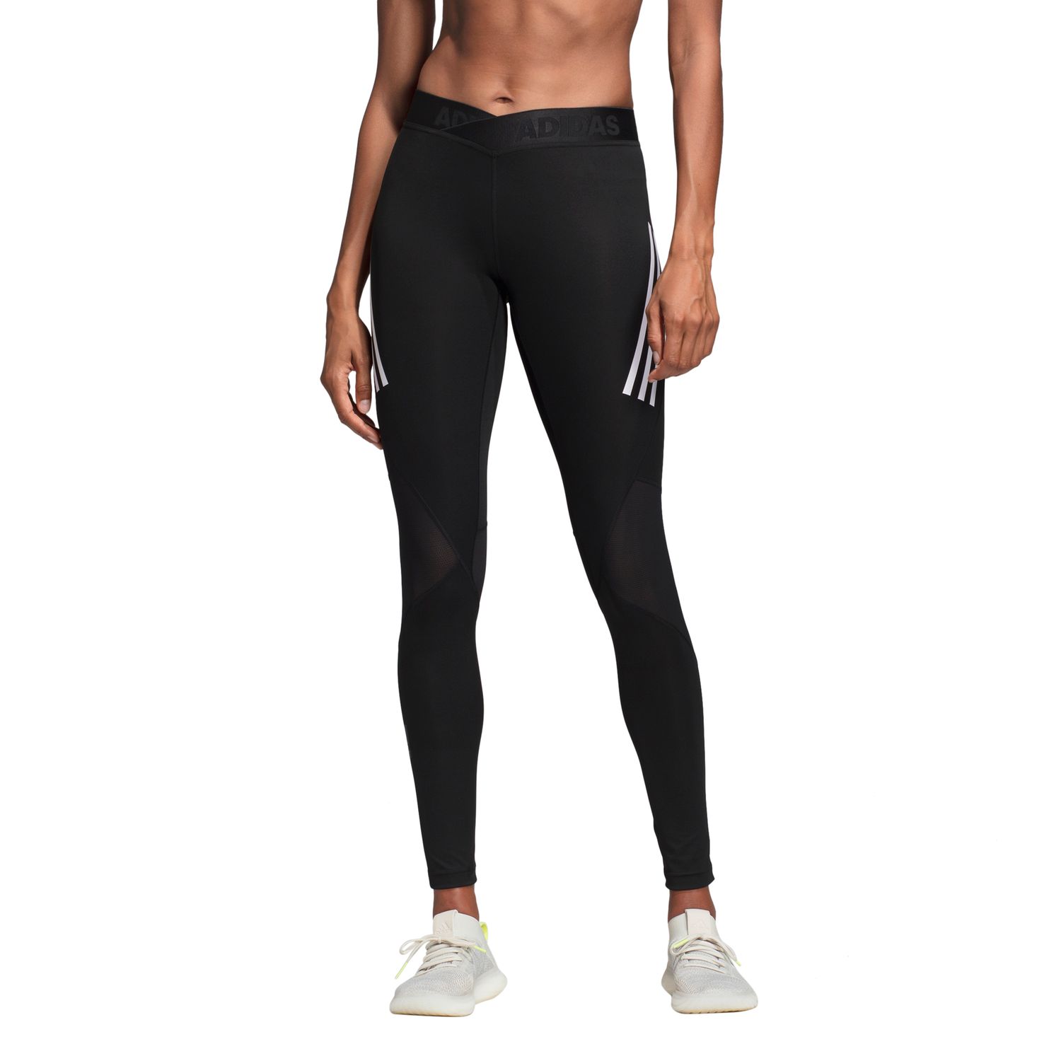 adidas Alphaskin Sport 3 Streifen lange Tight Damen Leggings adidas Alphaskin Sport 3 Streifen lange Tight Damen Leggings