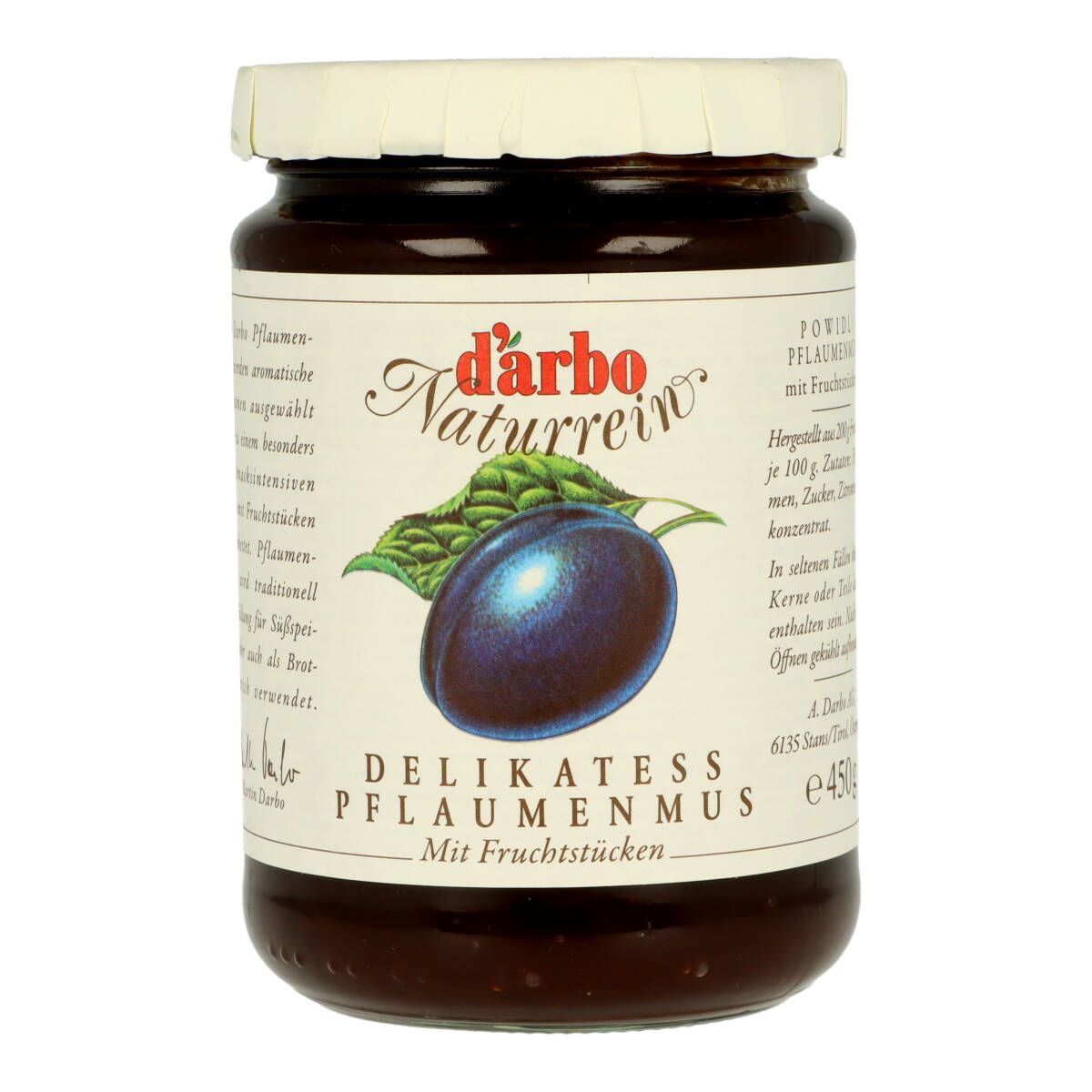 Darbo Naturrein Pflaumenmus 450g