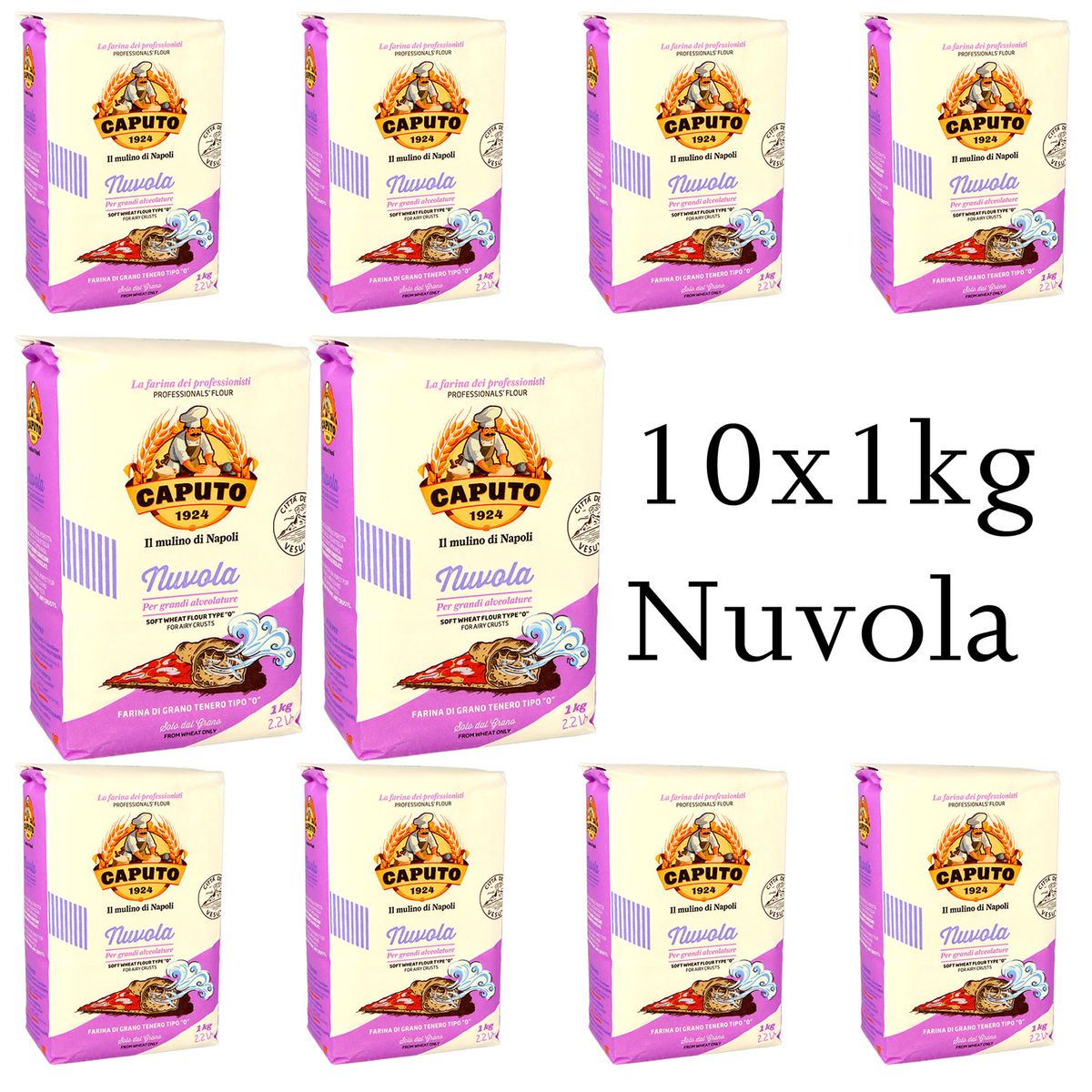 Pizzaset 10x1kg Caputo Nuvola