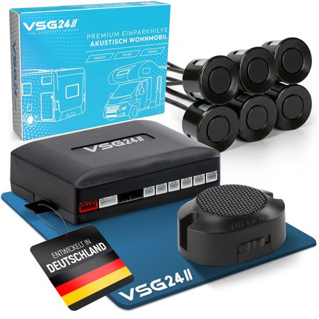 Aide au stationnement acoustique Premium CAMPING-CAR Noir