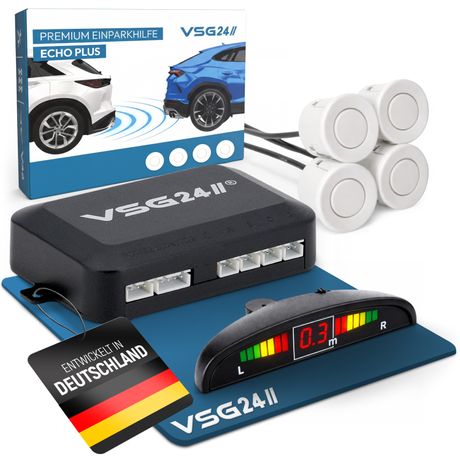 Aide au stationnement Premium ECHO PLUS avec affichage Blanc