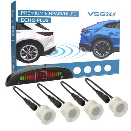 Display Premium-Einparkhilfe ECHO PLUS UNLACKIERT PDC-22124