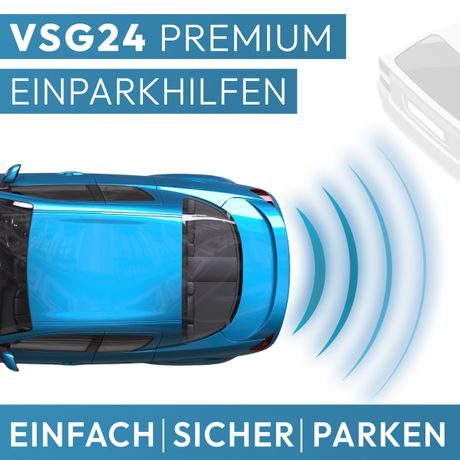 Akustische Nummernschild-Einparkhilfe ECHO PLUS Schwarz PDC-22200