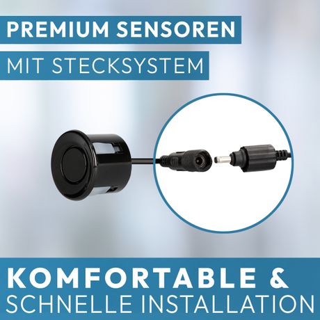 Akustische Nummernschild-Einparkhilfe ECHO PLUS Schwarz PDC-22200