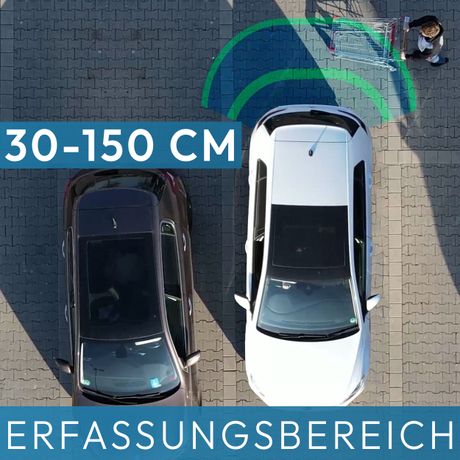 Akustische Nummernschild-Einparkhilfe ECHO PLUS Schwarz PDC-22200