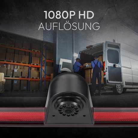 Rückfahrkamera BRAKEGUARD STAR | Kugelkopf- HD 1080P Rückfahrkamera Kleintransporter RV-23592