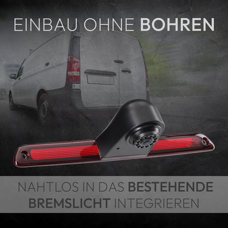 Rückfahrkamera BRAKEGUARD STAR | Kugelkopf- HD 1080P Rückfahrkamera Kleintransporter RV-23592