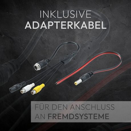 Rückfahrkamera BRAKEGUARD STRIPE | HD 1080P Rückfahrkamera Kleintransporter RV-23593