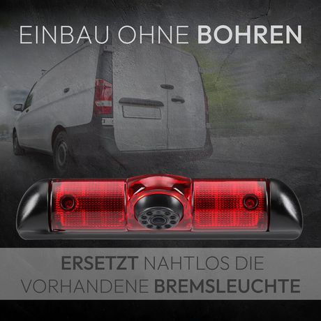 Rückfahrkamera BRAKEGUARD STRIPE | HD 1080P Rückfahrkamera Kleintransporter RV-23593