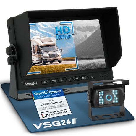 7" Rückfahrkamera Set CAMPER HD | 1080P-HD Kamera RVS-24191