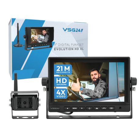9" FUNK-Set EVOLUTION HD XL | Wohnmobil & LKW bis 21 Meter  RVS-24544