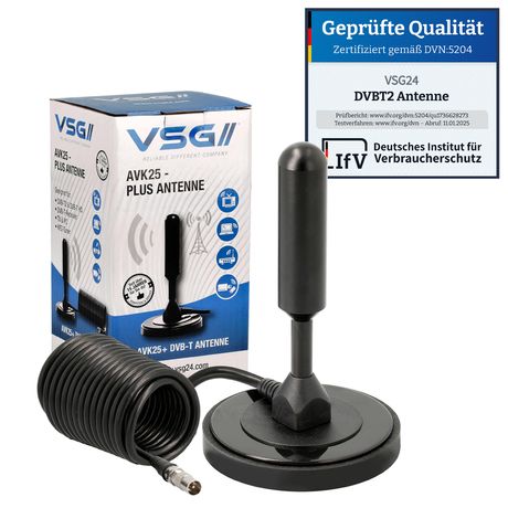 Leistungsstärkste DVB-T2 HD Antenne ALU-Massivkern AVK25-PLUS