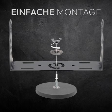 Magnethalterung MAGBASE M1 für Rückfahrmonitore