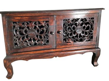 Kommode Schrank Antik Style Nachttisch China Möbel Asien 2 Schubladen 50cm