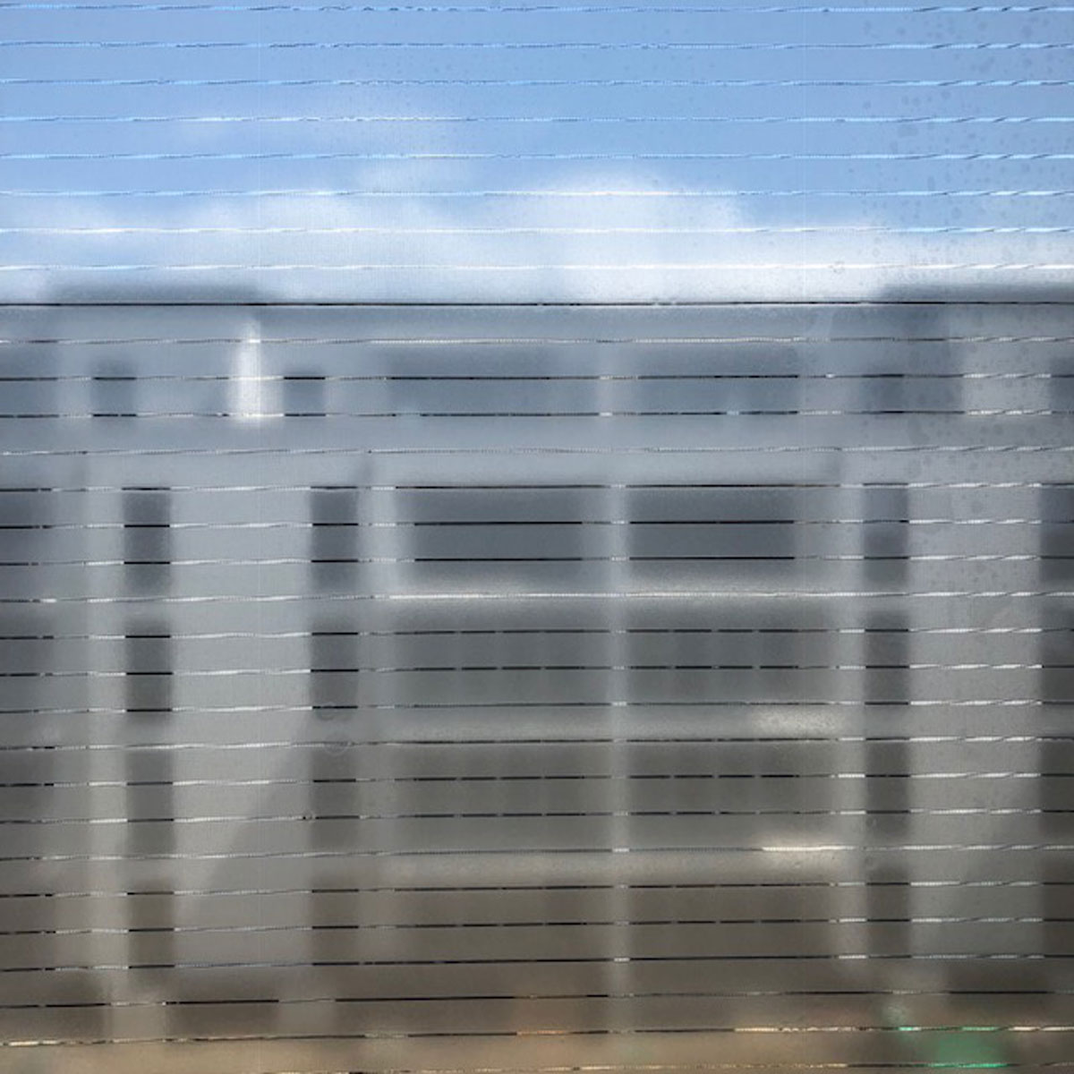 Fensterfolie Sichtschutz statisch Mayo Streifen Milchglasfolie Größenwahl