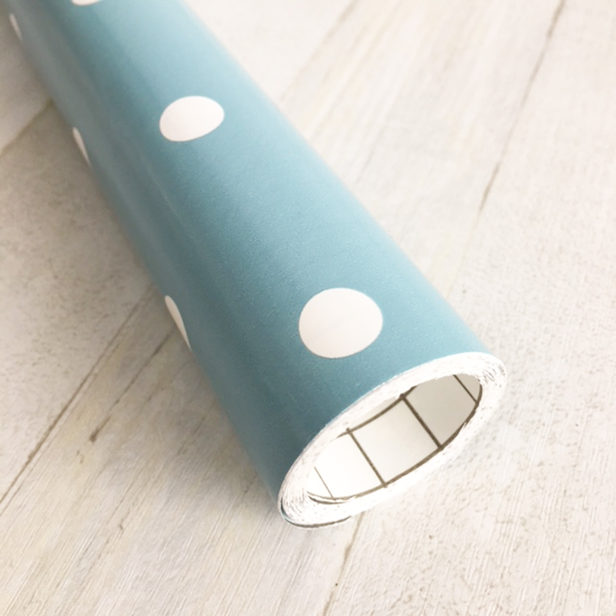 Möbelfolie Blau Punkte Dots 0,45 m x 2 m Dekorfolie Selbstklebend Klebefolie