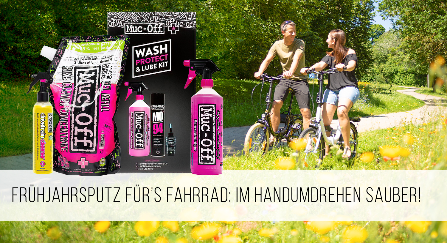 Frühjahrsputz für's Fahrrad: Im Handumdrehen sauber!