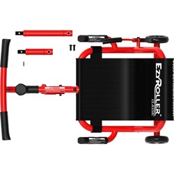 EzyRoller Classic rot Draufsicht auf den roten EzyRoller Classic, ein Drift Trike mit zentraler Lenkstange und ergonomischem Sitz