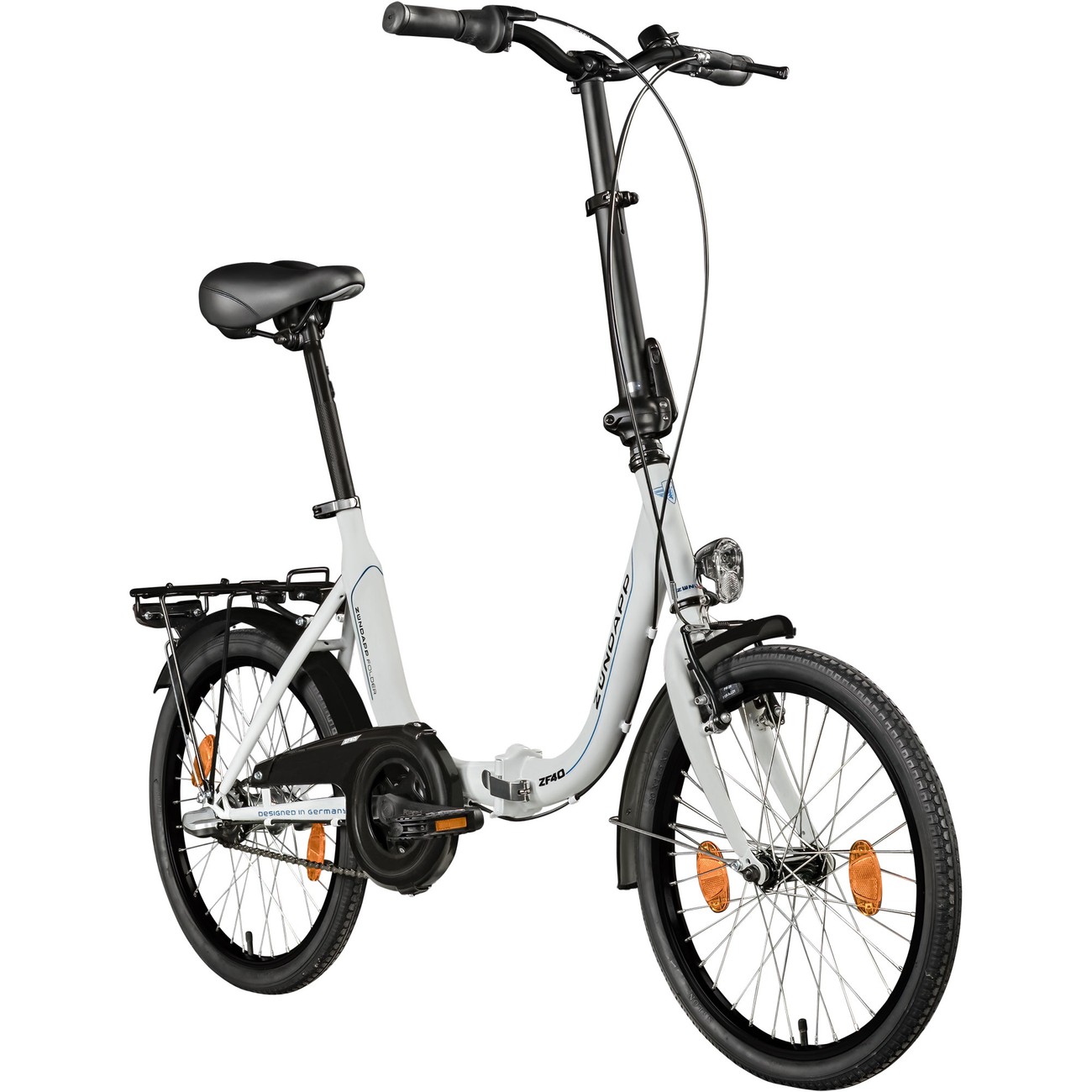 Zündapp ZF40 20 Zoll Klapprad Klappfahrrad Faltrad StVZO Faltfahrrad Erwachsene Damen Herren tiefer Einstieg