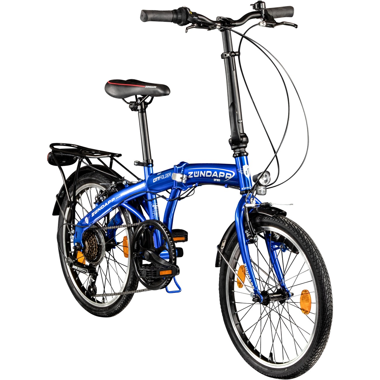 Zündapp ZF20 Speed Folder 20 Zoll Klapprad Faltrad Stadtrad Fahrrad faltbar Klappfahrrad StVZO